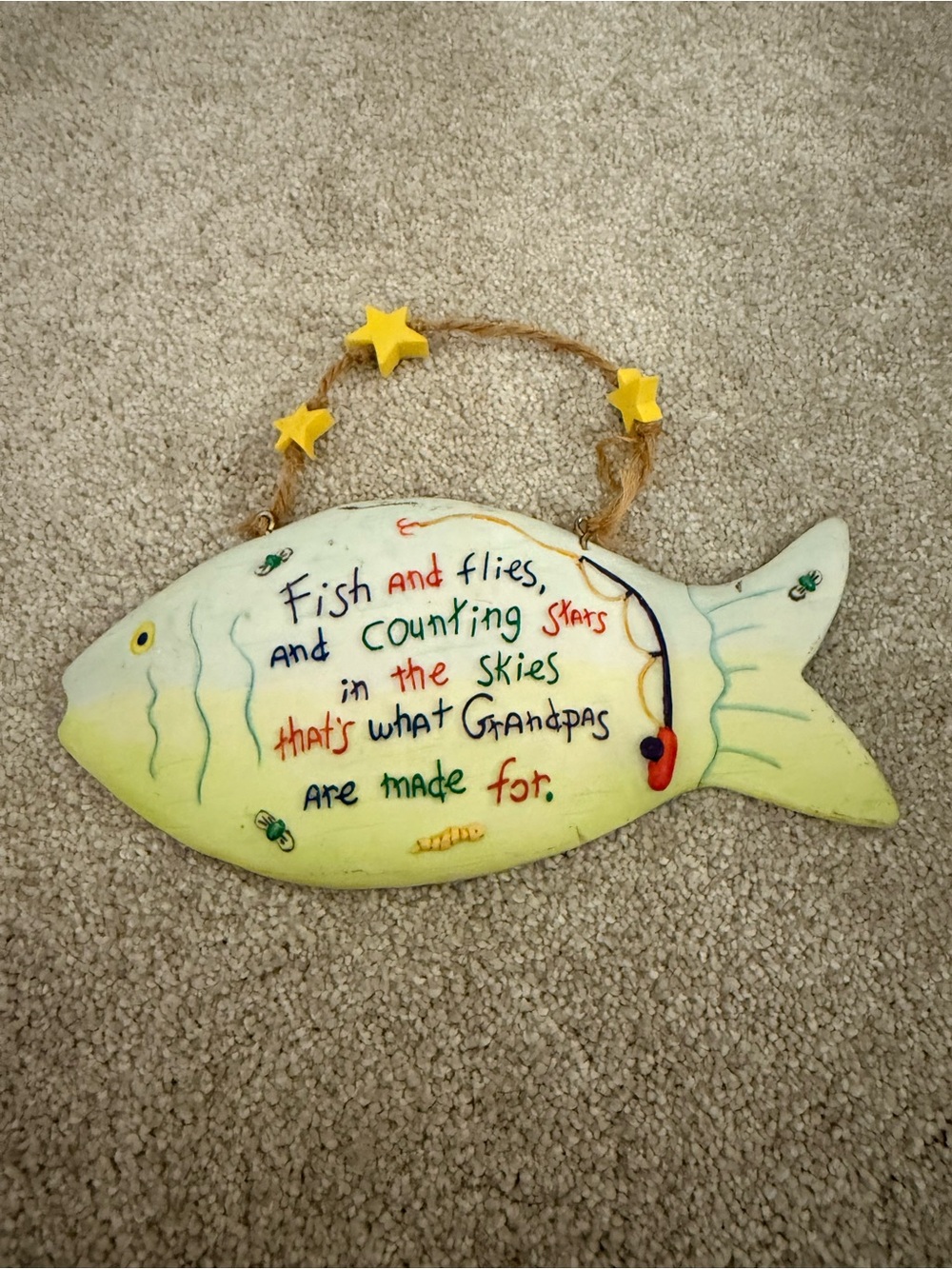 YFish Wall Plaque - Grandpa Sentiment